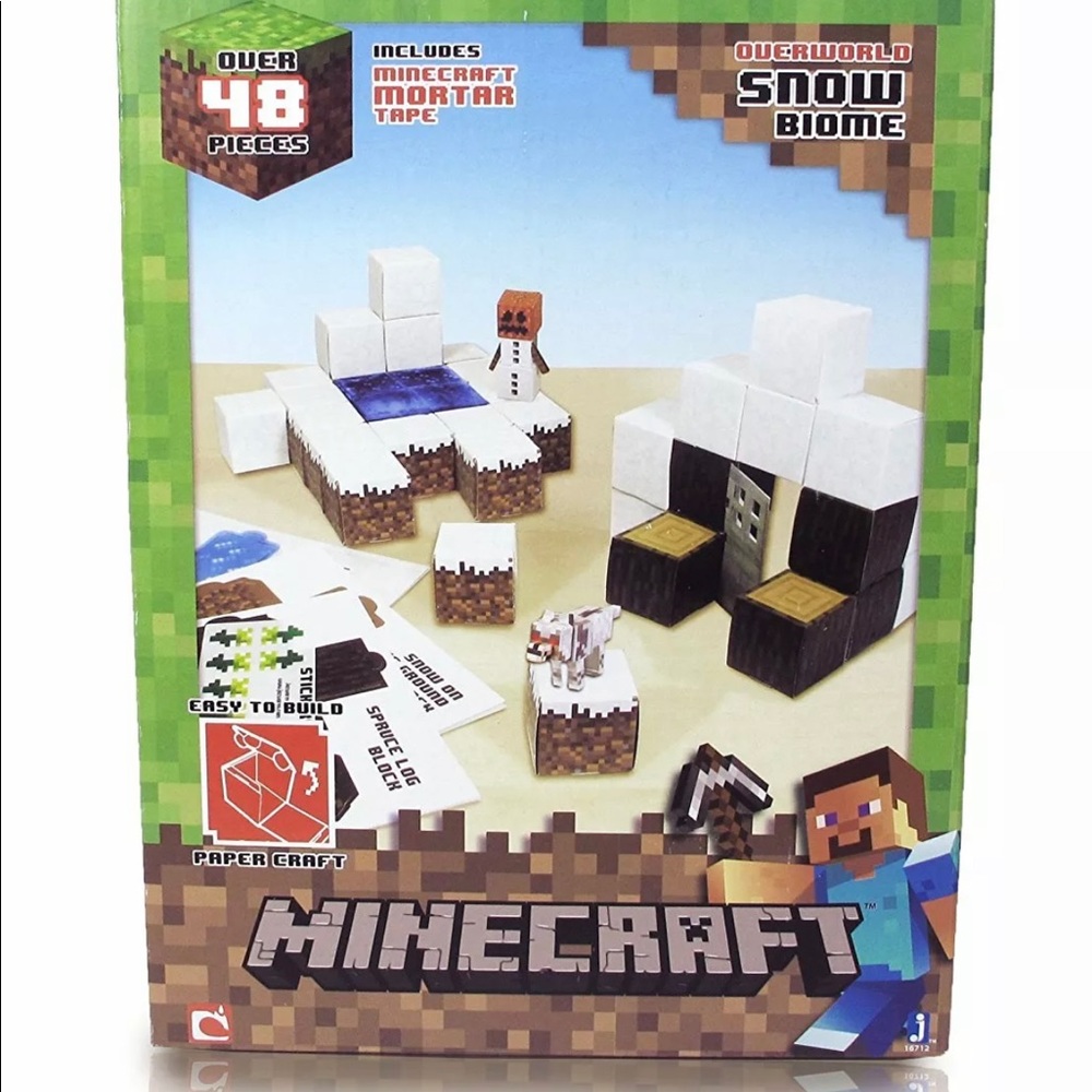 Minecraft Papercraft Snow Set - Picture 2 of 3